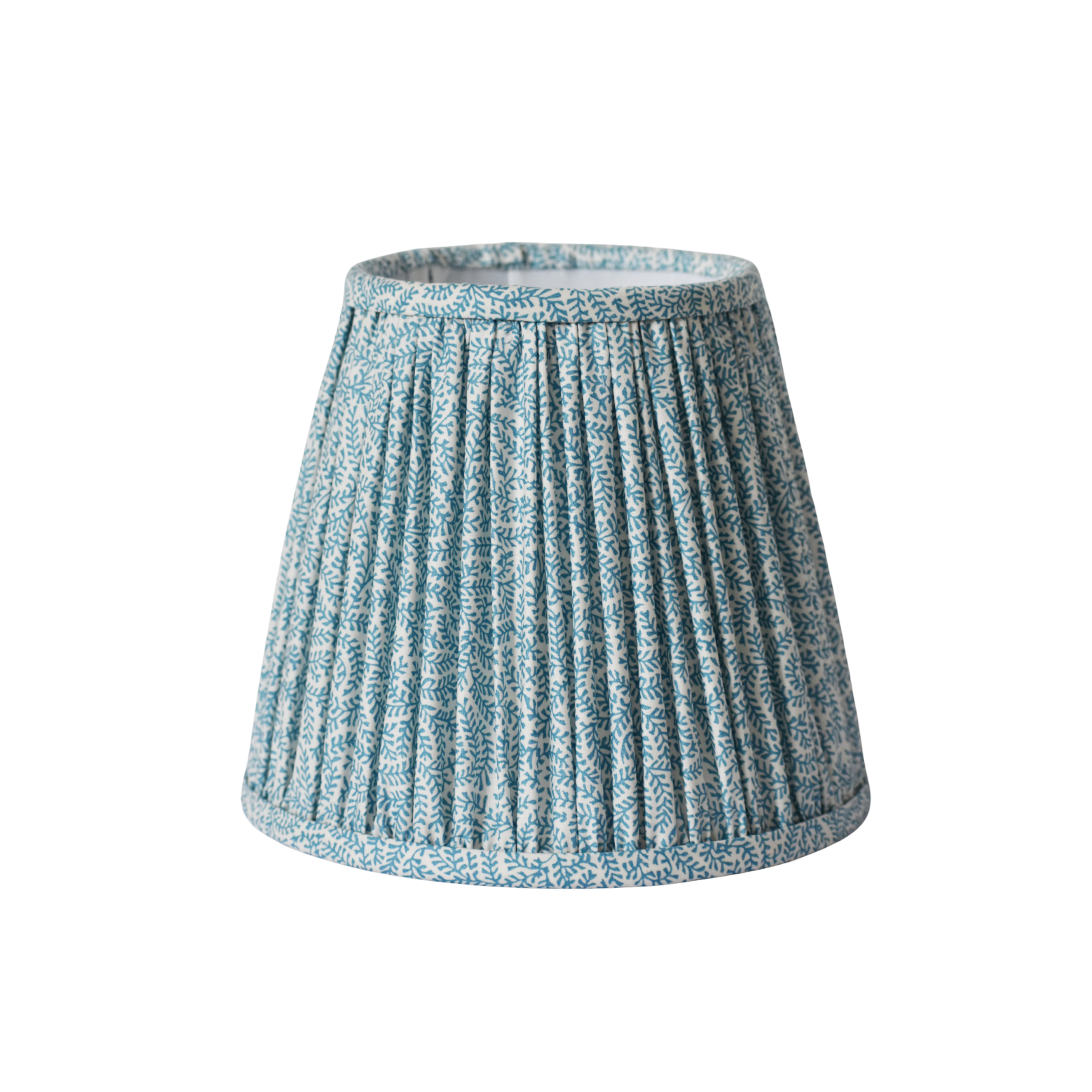 Coral Azure Print Gathered Shade