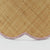 Round Raffia Scallop Shade with Pink Gingham Binding