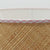 Round Raffia Scallop Shade with Pink Gingham Binding