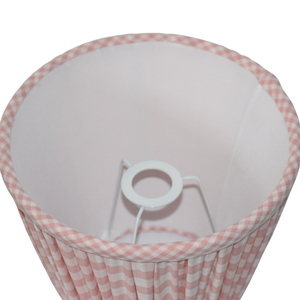 Pink & White Checked Shade