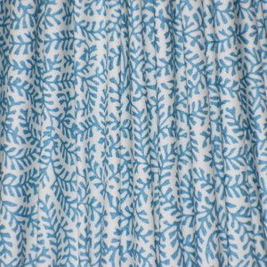 Coral Azure Print Gathered Shade