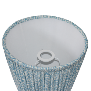 Coral Azure Print Gathered Shade