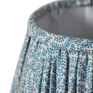 Coral Azure Print Gathered Shade