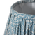 Coral Azure Print Gathered Shade