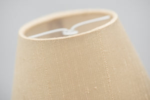 Round bonded silk candle fitting lampshade