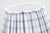 Round blue checked gathered lamp shade