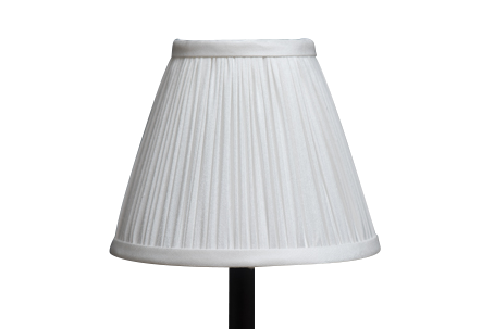 Round silk gathered candle lamp shades