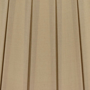 Round Gold Silk Box Pleated Shade