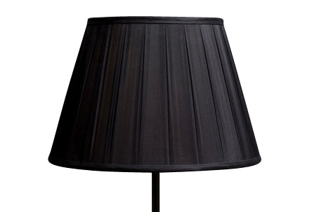 Round black box pleated lamp shade