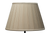 Round cream silk box pleated lamp shade