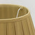 Round Old Gold Box Pleated Shade