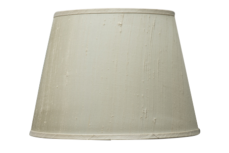Round bonded cream silk lamp shade
