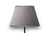 Round bonded charcoal silk lamp shade