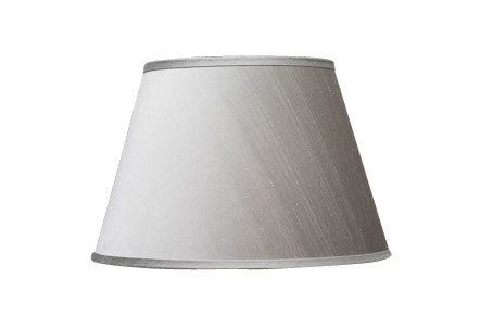 Round bonded silver silk lamp shade