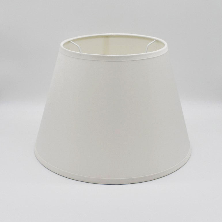 Round bonded ivory silk shade