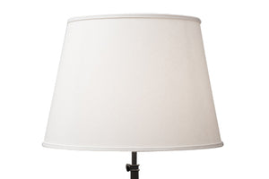 Round bonded ivory linen lamp shade