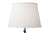 Round bonded ivory linen lamp shade