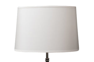 Large Oval Bonded Lamp Shade in Ivory Silk