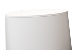 Large Oval Bonded Lamp Shade in Ivory Silk