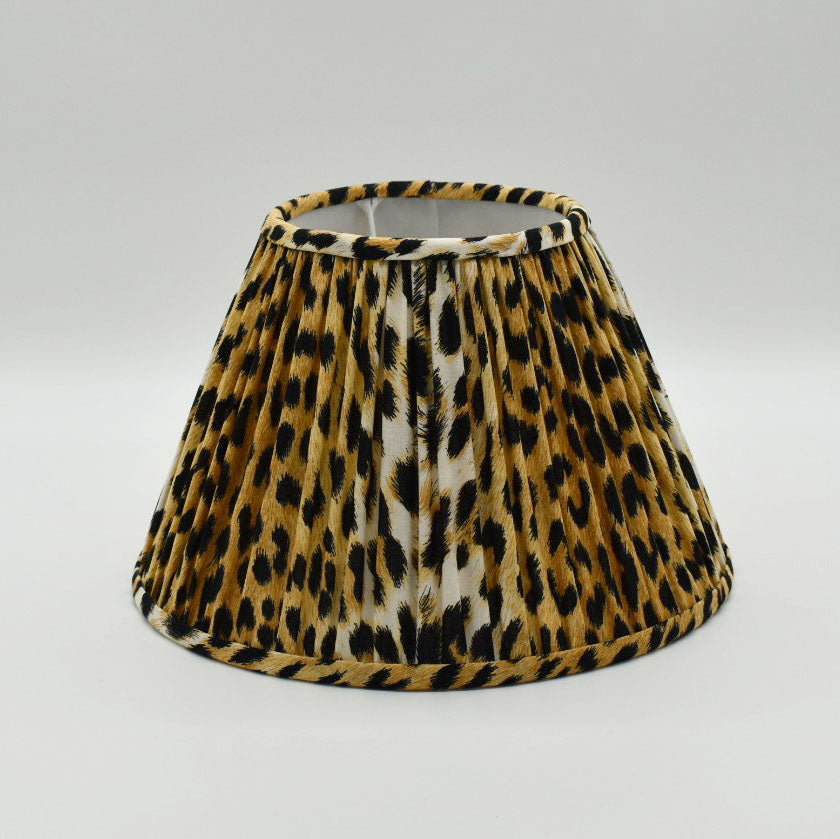 Leopard Print Gathered Shade