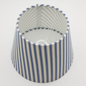 Navy Ticking Lamp Shade
